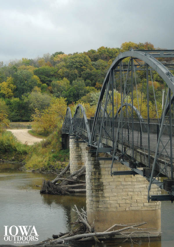 The historic Hale Bridge was moved from its rural home to Wapsipinicon State Park in 2006 | Iowa DNR